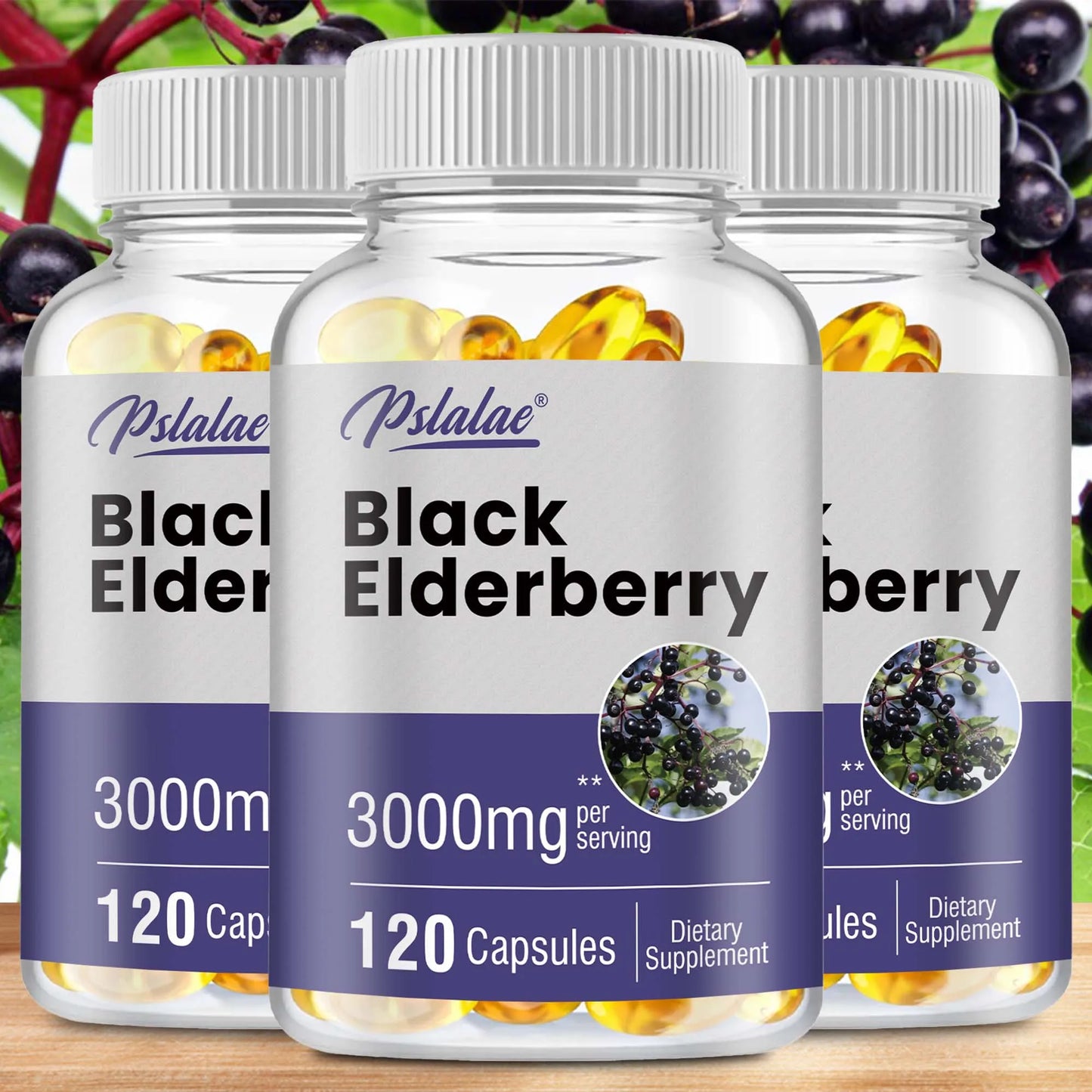 Black Elderberry Capsules 3000mg -