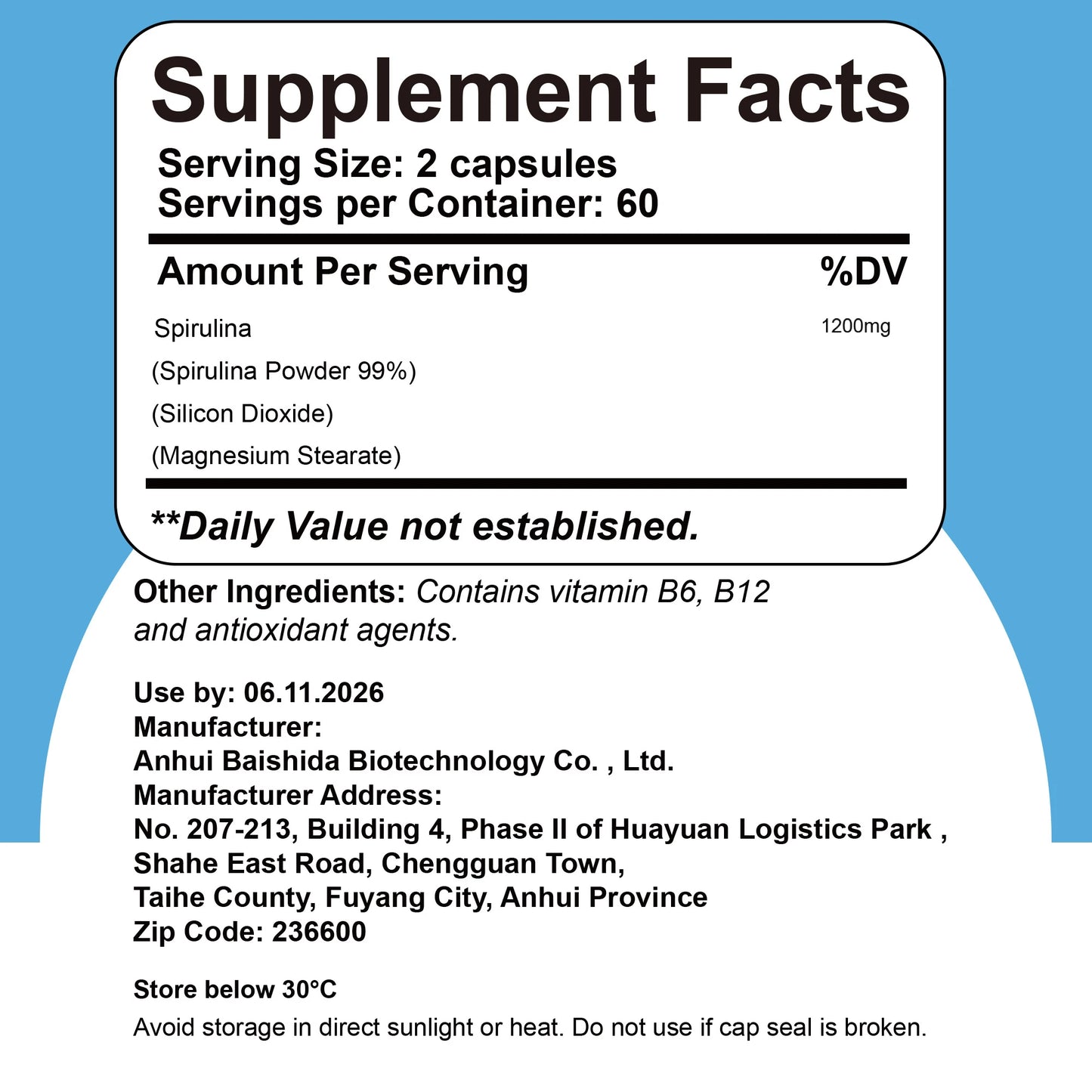 Spirulinan Capsules