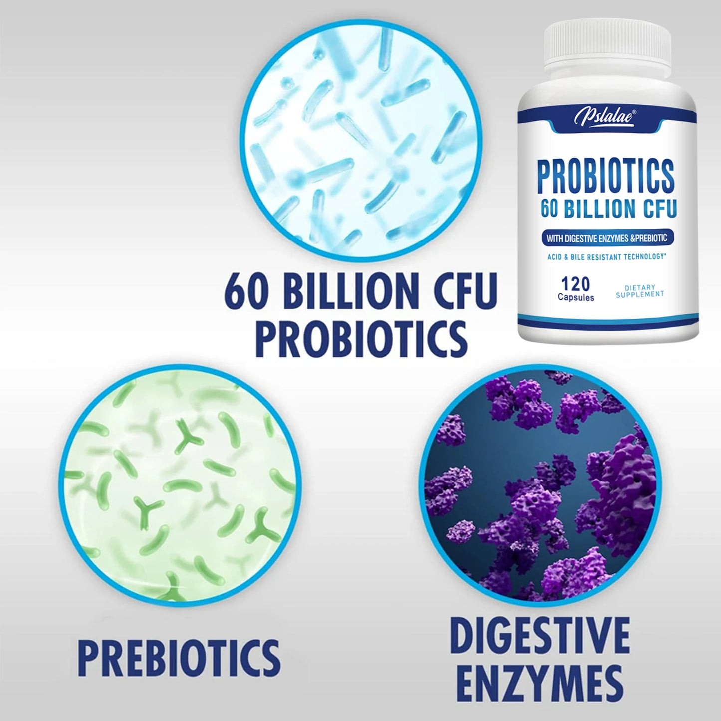 Probiotic Capsules 60 Billion CFU