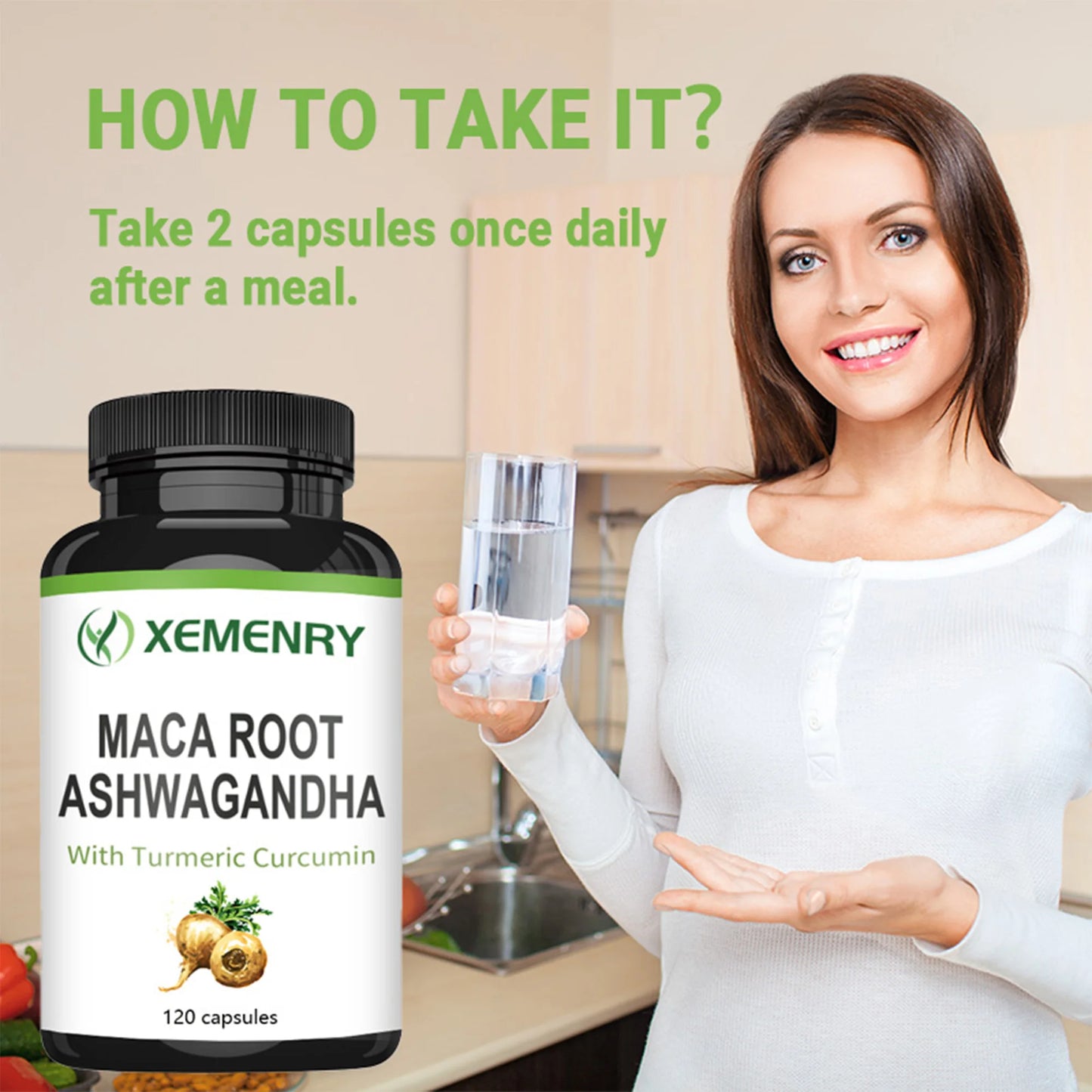 Maca Root + Ashwagandha Capsules