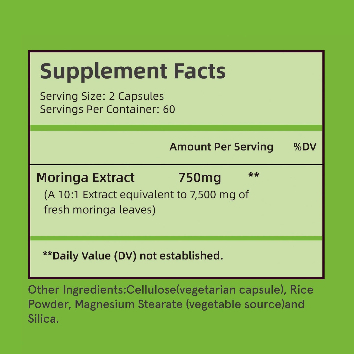 Moringa Leaf Capsules