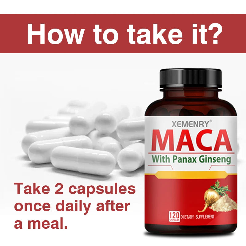 Maca with Panax Ginseng Capsules