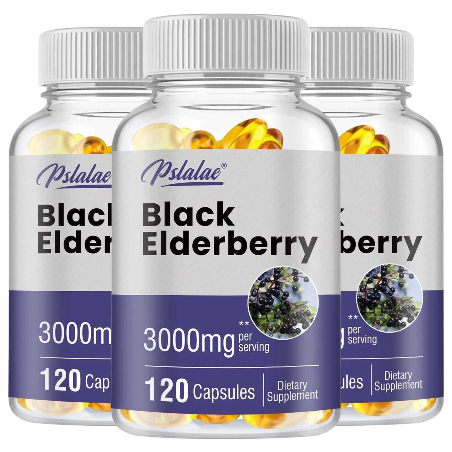 Black Elderberry Capsules 3000mg -