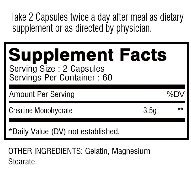 Creatine Monohydrate Capusles