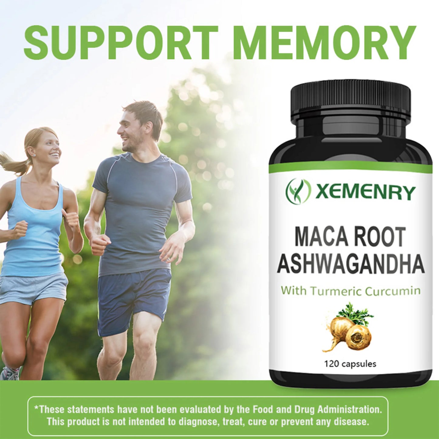 Maca Root + Ashwagandha Capsules