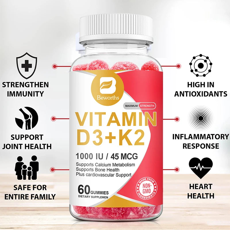 Vitamin D3+K2 Gummies 1000 IU