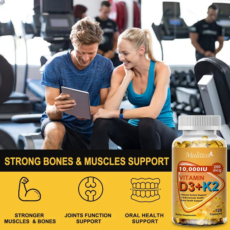 Vitamin D3 + K2 & Calcium Magnesium Capsules
