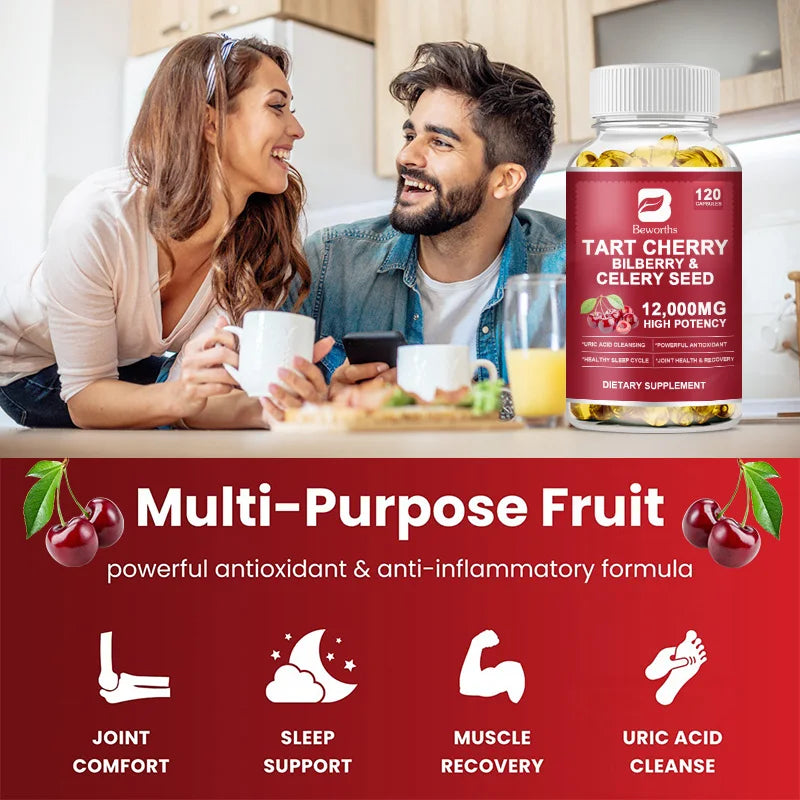Tart Cherry Extract Capsules with Celery Seed