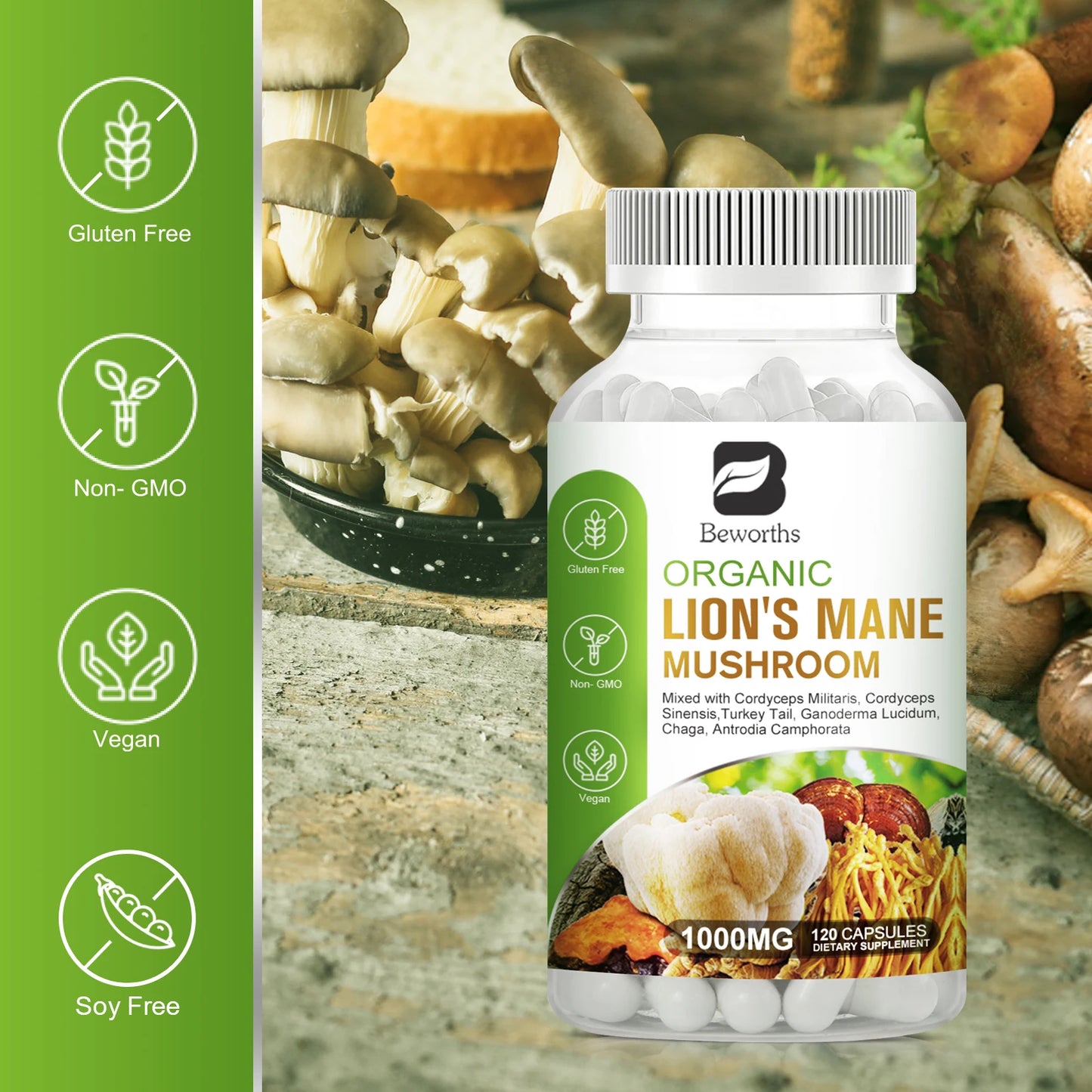 Lion's Mane Mushroom Capsules