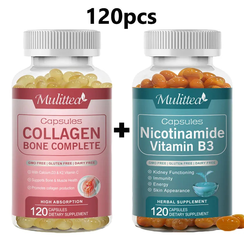 Niacinamide + Vitamin B3 & Collagen Capsules