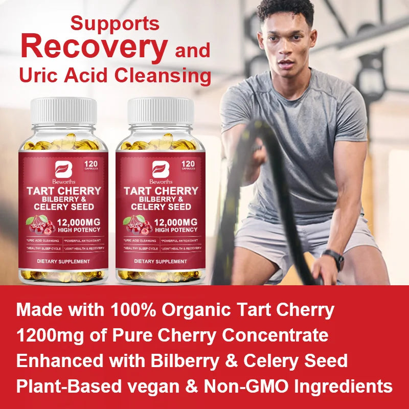 Tart Cherry Extract Capsules with Celery Seed