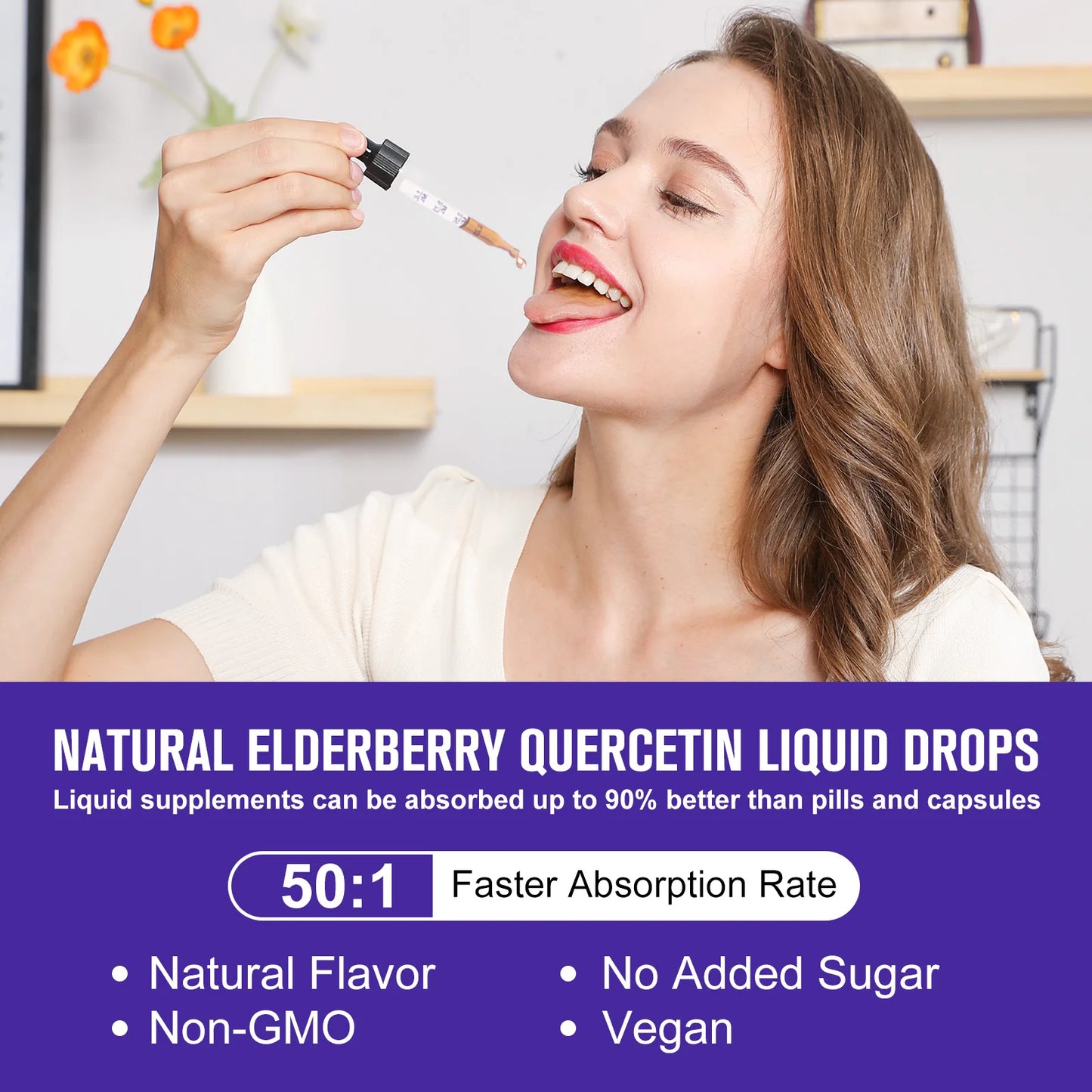 Black Elderberry Drops with Vitamins C, D and Zinc