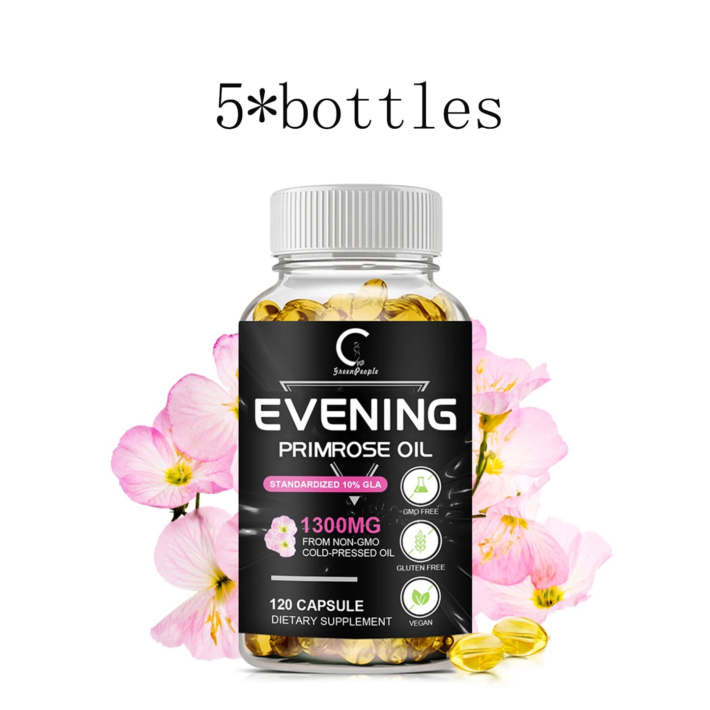 Evening Primrose Oil Supplement Capsules