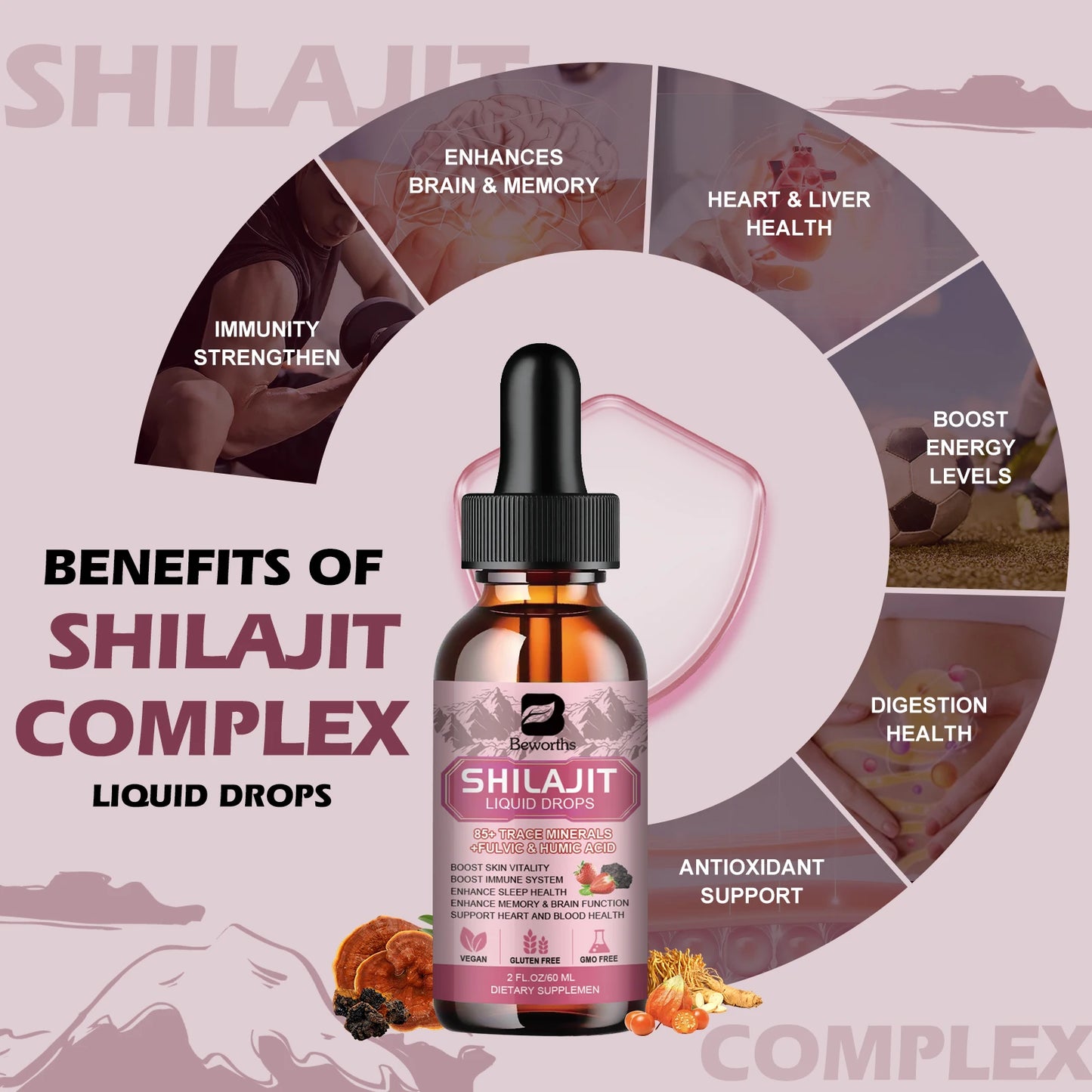 Shilajit Liquid Drops with Fulvic Acid