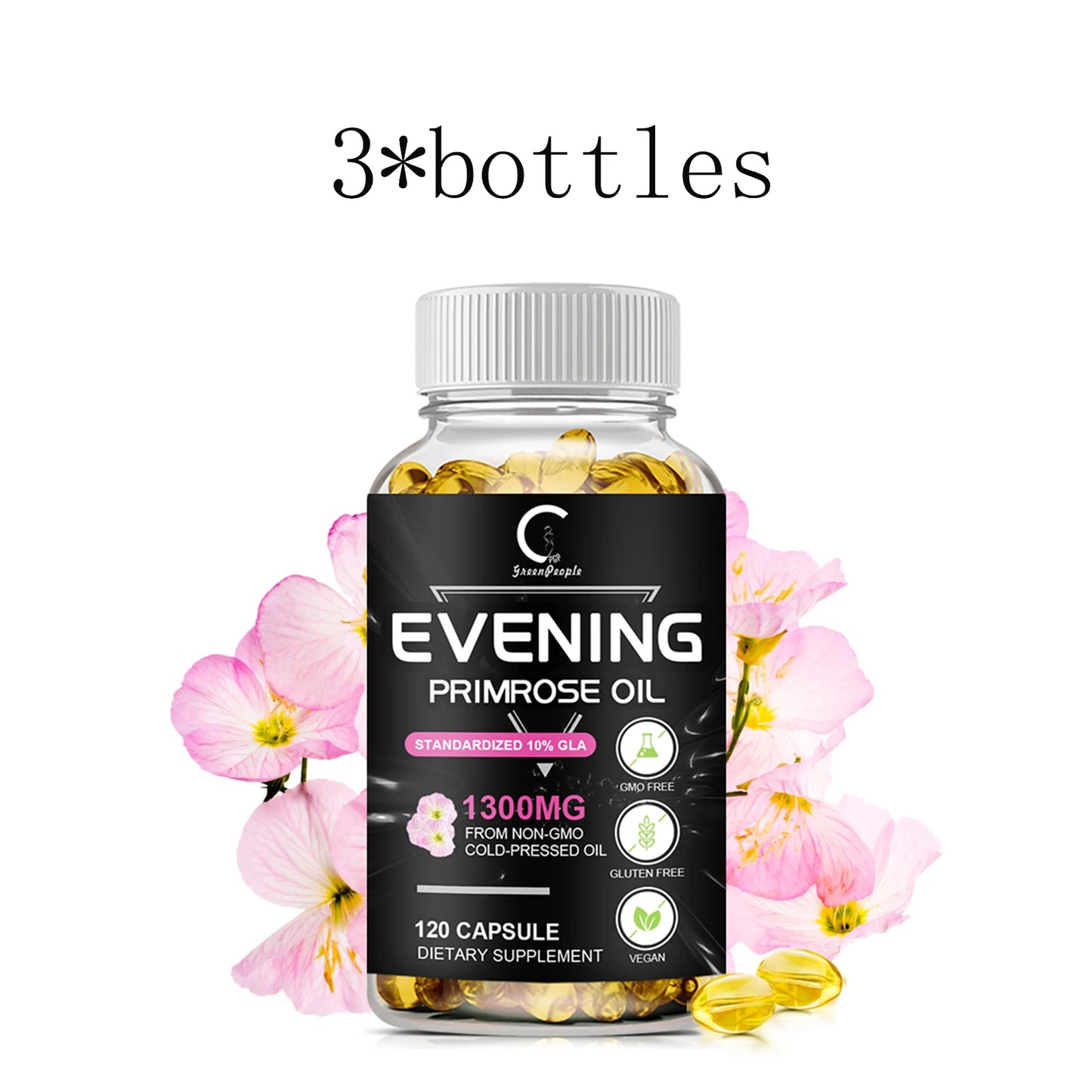 Evening Primrose Oil Supplement Capsules