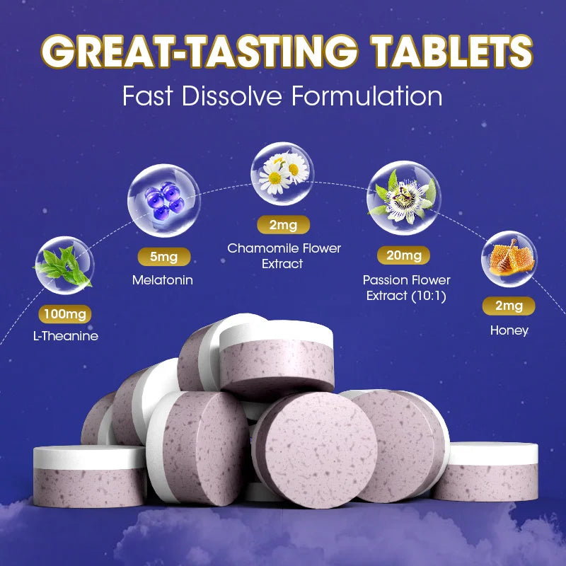Strawberry-Flavored Melatonin Tablet