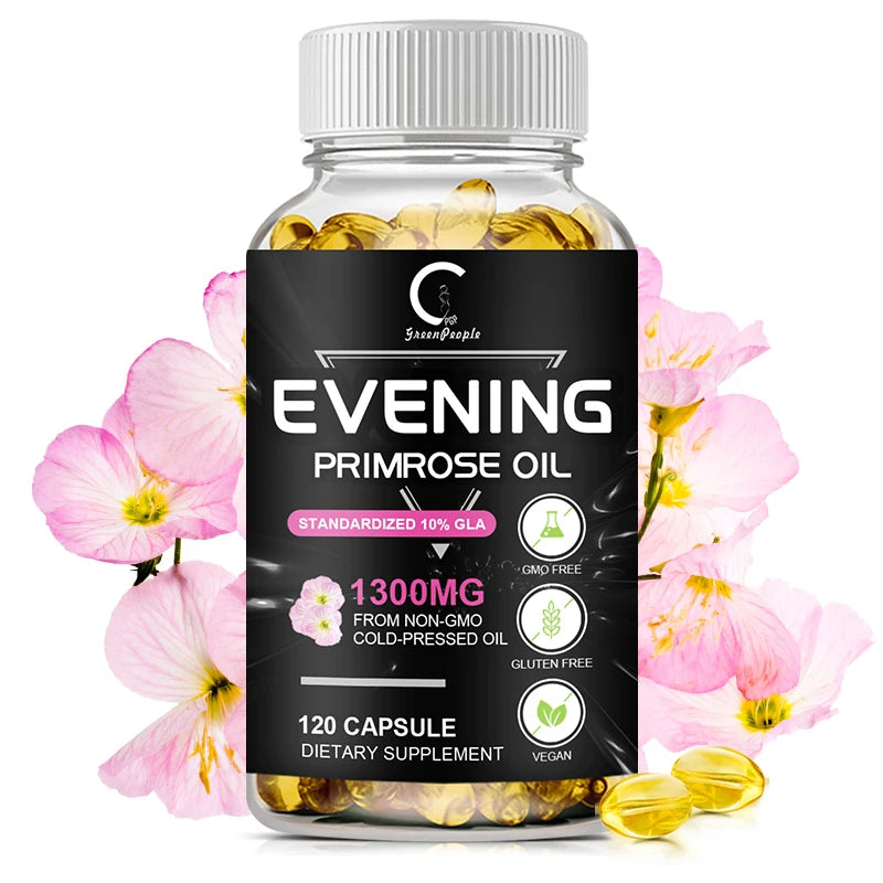 Evening Primrose Oil Supplement Capsules