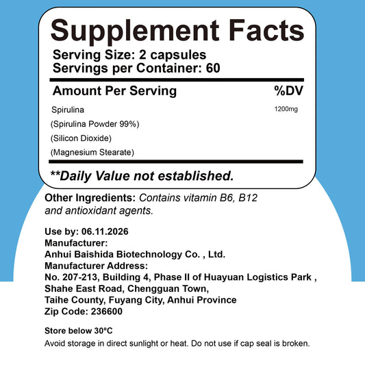 Spirulinan Capsules