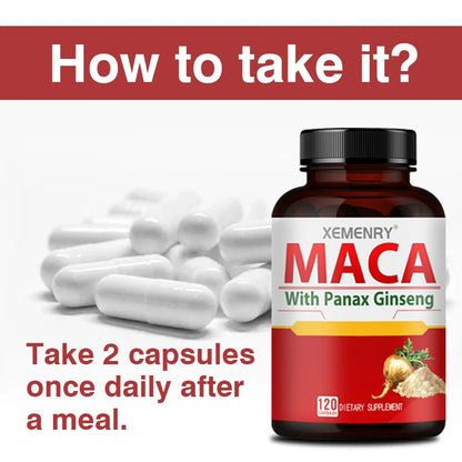 Maca with Panax Ginseng Capsules