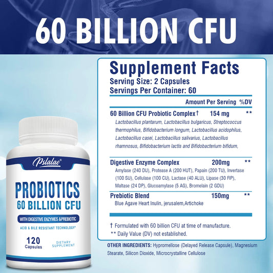 Probiotic Capsules 60 Billion CFU