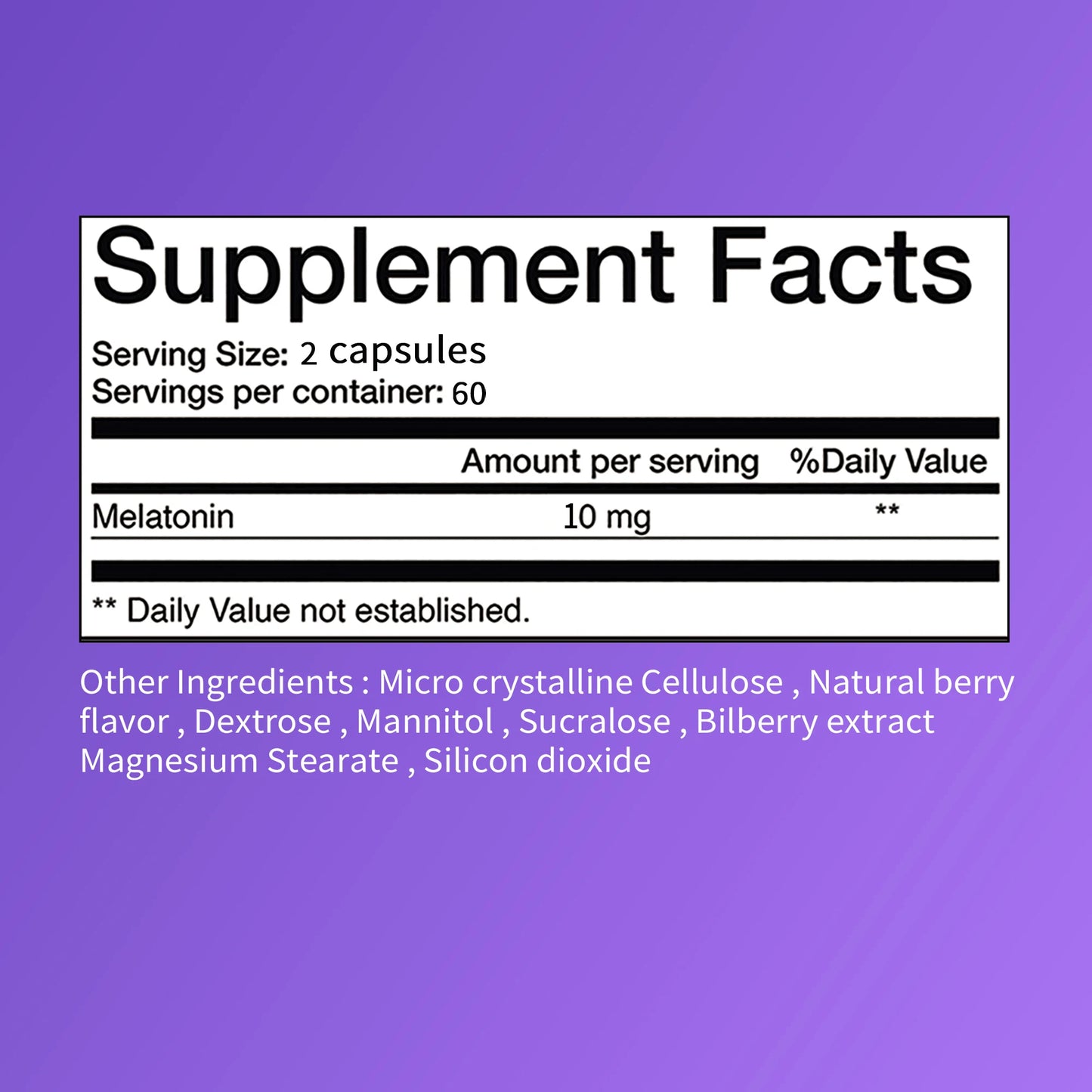 Melatonin Capsules 10mg