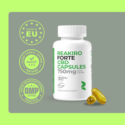 Forte CBD Soft Gel Capsules 750mg – 60pcs | High-Potency Softgels