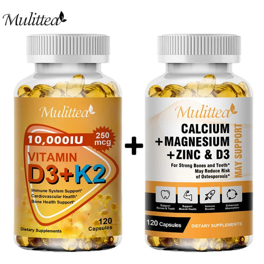 Vitamin D3 + K2 & Calcium Magnesium Capsules