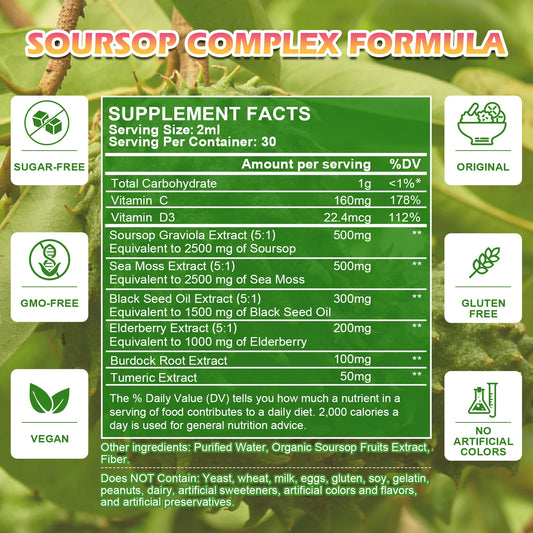 Soursop Graviola Extract Liquid Drops