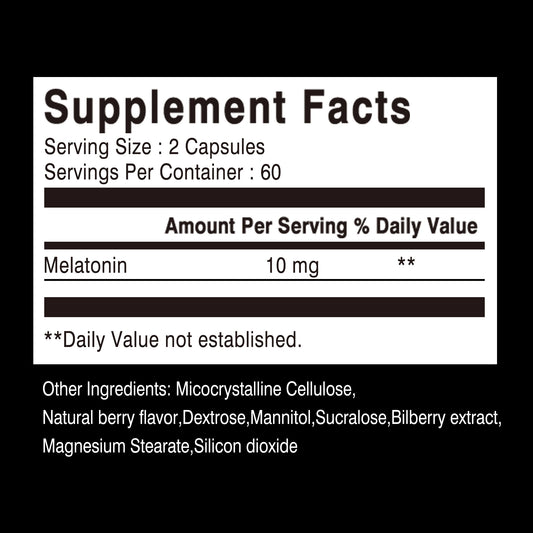 Melatonin  Capsules 10mg