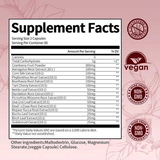 Cranberry Extract Kidney Cleansing Capsules