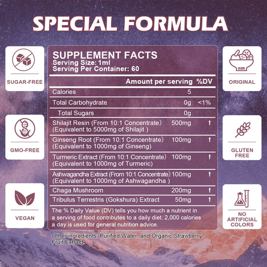 Shilajit Liquid Drops  with Fulvic Acid