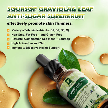 Soursop Graviola Extract with Sea Moss Liquid Drops
