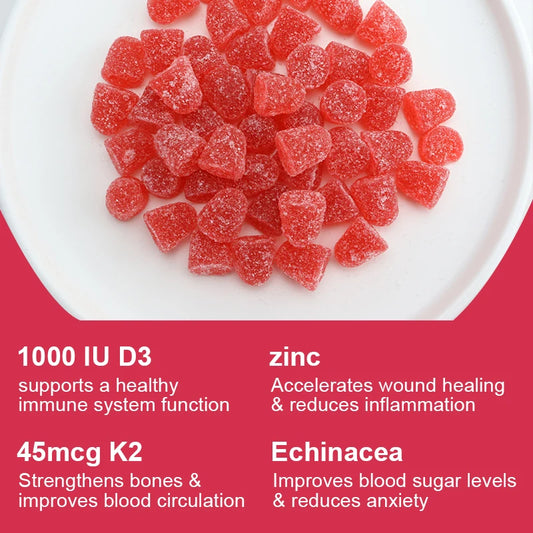 Vitamin D3+K2 Gummies 1000 IU