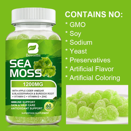 Sea Moss Gummies with Bladderwrack